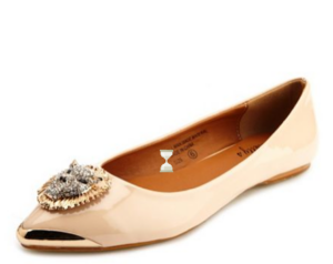 Leon Head Pointy Toe Ballet Flat