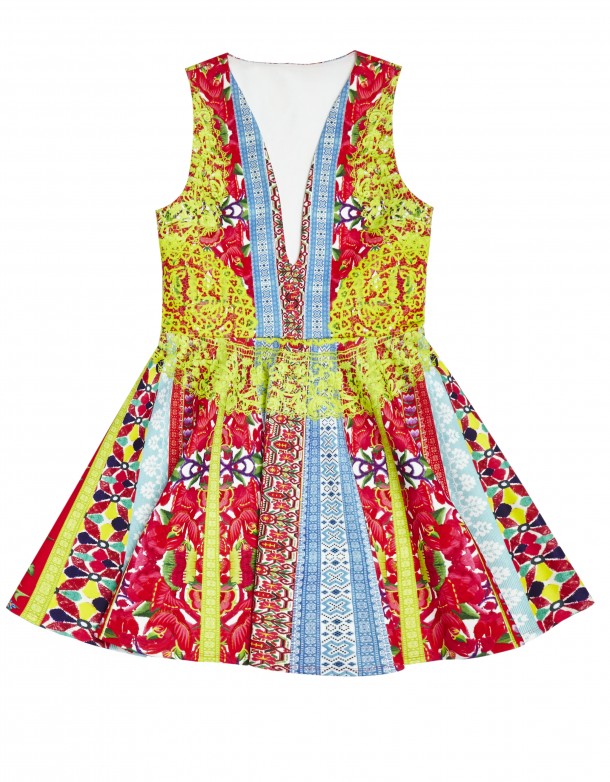 ASOS CURVE skater dress in indie summer print £50