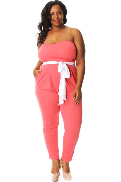 plus_size_sweetheart_waist_tie_jumpsuit
